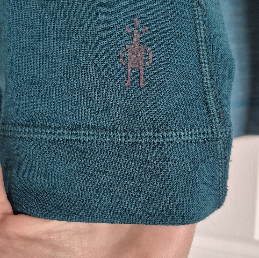 Smartwool Teal Half-Zip Merino Pullover - Picture 4 of 9